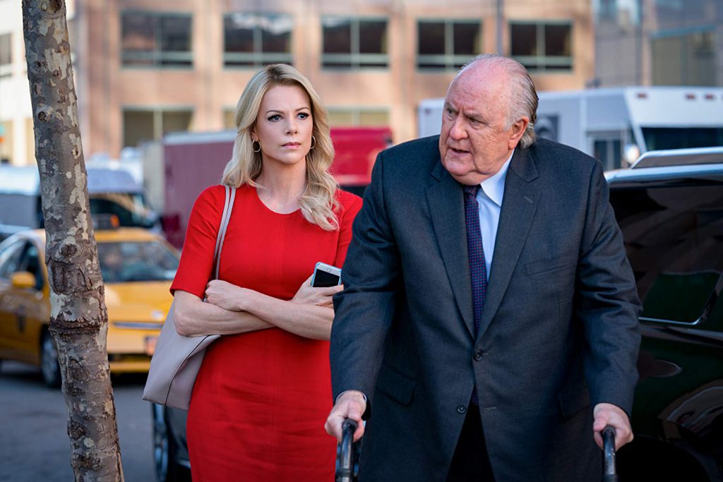 Charlize Theron (Megyn Kelly) and John Lithgow (Roger Ailes) in 'Bombshell' (Courtesy: Lionsgate)
